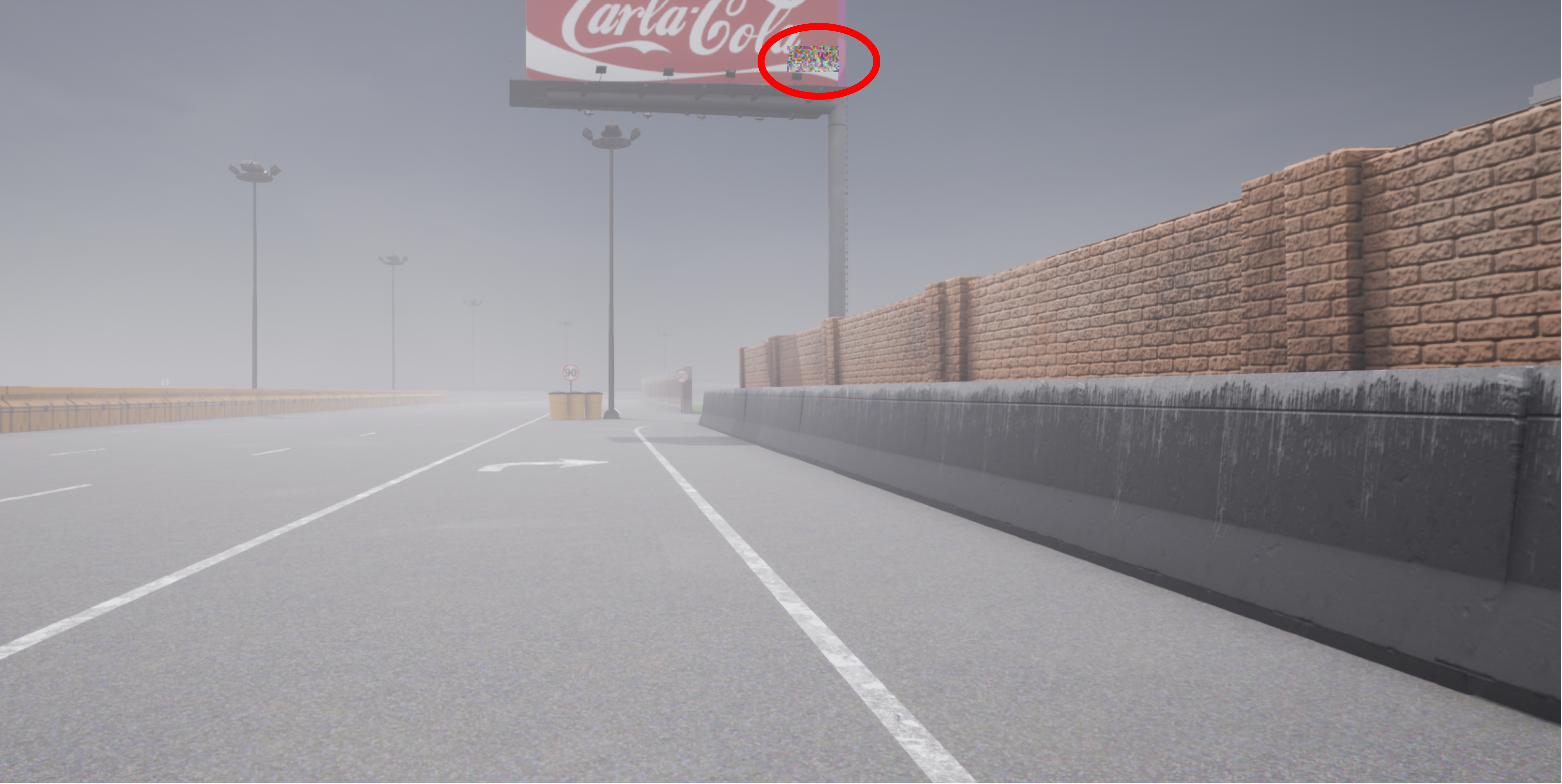 S2: Highway billboard scenario
